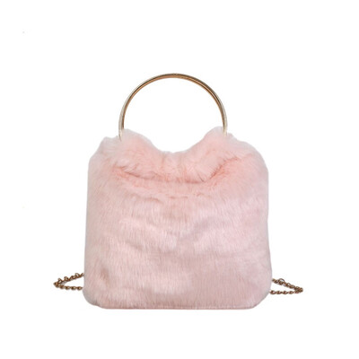 

Tailored 2019 Autumn And Winter New Fashion Plush Chain Handbag Shoulder Bag