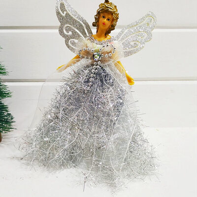 

Christmas Feather Angel Doll Hanging Xmas Tree Pendants Ornaments Home Decor