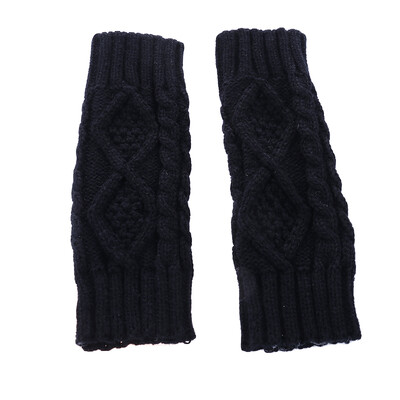 

New Arrivals Men Women&39s Fashion Unisex Knitted Fingerless Winter Gloves Soft Warm Mitten Solid Color