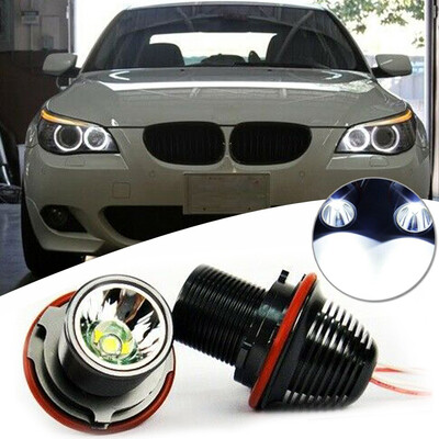 

2x White Car Angel Eye Light Ring Fog Bulb For BMW E39 E60 M5 X5 E53 E63 E65 X3
