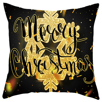 

Siaonvr Merry Christmas Short Plush Pillowcase Sofa Pad Set Home Decoration 18x18 Inch