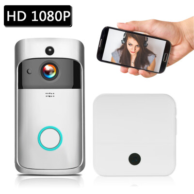 

WiFi Smart Wireless Security DoorBell Smart HD 1080P Visual Intercom Recording Video Door Phone Remote Home Monitoring Night Visio