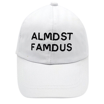

Baby Solid Color Letters ALMOST FAMOUS Baseball Cap Kids Adjustable Breathable Visor Hats