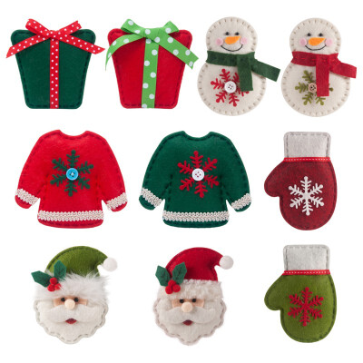 

Christmas Decorations Creative Cute Santa Claus Snowman Gift Glove Christmas Tree Small Pendant Christmas Decorations