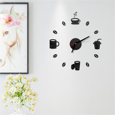 

Siaonvr 3D DIY Roman Numbers Acrylic Mirror Wall Sticker Clock Home Decor Mural Decals