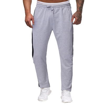 

Gobestart Men Splicing Printed Overalls Casual Pocket Sport Work Casual Trouser Pants