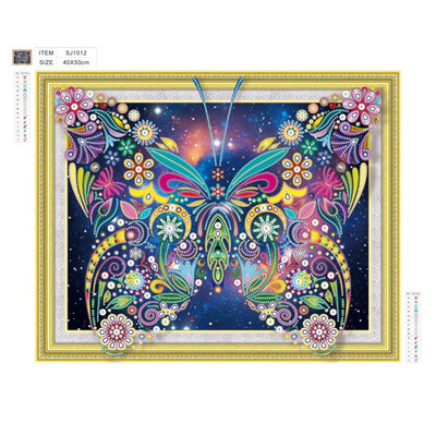 

Full Drill Square Paintings Embroidery Cross Painting Mosaic DIY Rhinestone Stitch Diamond 5D Pretty butterfly
