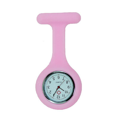 

Silicone Pin Brooch Watch Hanging Medical Pocket Watch Pin-on Lapel Block Watches for Nurse Doctor