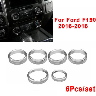 

Car Auto Inner Air Condition Audio Switch Knob Cover Ring Trim Part For Ford F15