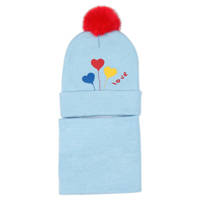 

Winter Newborn Toddler Baby Boys Girls Fur Ball Knit Warm Beanie Cap Ski HatScarf Warm Crochet Headgear Set