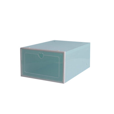 

Gobestart 1PC Foldable Clear Shoes Storage Box Plastic Stackable Shoe Organizer