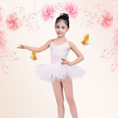 

Dance Sling Ballet Dress Girls Dance Costumes Exercise Clothes Small Princess Fluffy Dancewear