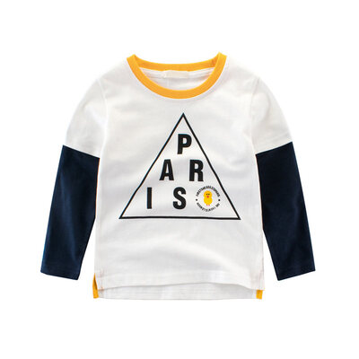 

Cartoon Cotton Autumn Shirt Boy Girls Kids Clothing Children T-shirts Dinosaur Print Long Sleeve T Shirts Stripes Tops