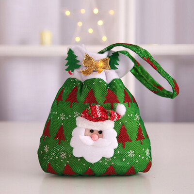 

Tailored Christmas Red Cartoon Old Man Snowman Candy Tote Child Gift Bag