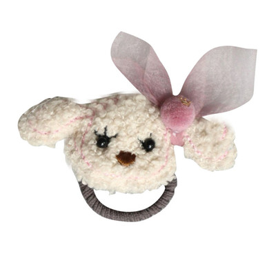 

2Colors Baby Girls Hair Rope Hair Ribbon Hair Accessories Cute Beige&Pink Puppy Cartoon Hair Rope 1-8T Childrens Acceessories