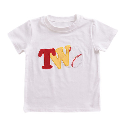 

New Kids Baby Tops Short Sleeve Cotton Letter Printing White Children Clothes Casual Summer Girls Boys Tops Kid T-Shirts
