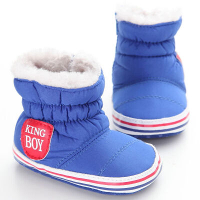 

Baby Boots Winter Warm Snow Bootie Soft Soled Crib Shoes First Walker 0-24M