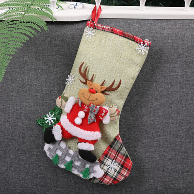 

Tailored Christmas Xmas Tree Hanging Party Tree Decor Santa Stocking Sock Gift Candy Bags