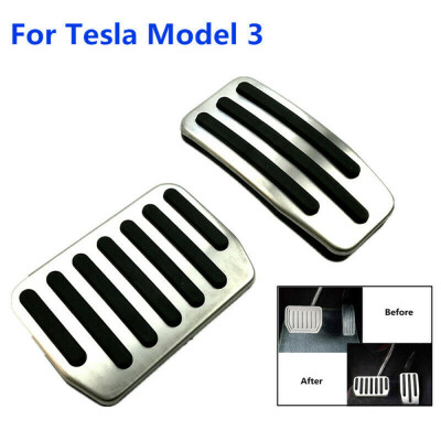 

Car Interior Throttle Brake Pedals Aluminum Rubber Non-Slip For Tesla Model 3 UK