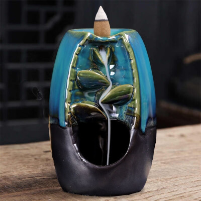 

Mountain River Handicraft Backflow Censer Smoking Flow Ceramic Incense Holder Decoration for Home Office