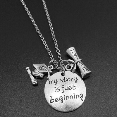 

Graduation Pendants Necklaces Cap Charm Women Men Girl Boy Unisex Fashion Jewelry Gifts