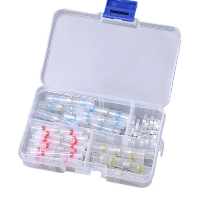 

100pcs Solder Seal Wire Cable Connectors Heat Shrink Butt Connectors Solder Sleeve Terminals