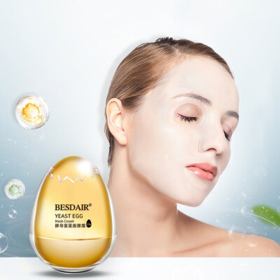 

Yeast Egg Mask Cream Moisturizing Firming Skin Shrinking Pores Exfoliation Whitening Face Mask Skin Care