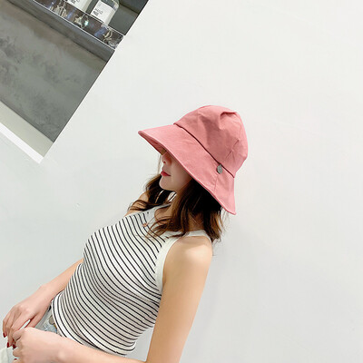 

Fishermans Hat Female Korean Wave Joker Sun Hat Sunscreen UV large brim visor Sun Foldable Sun Hat