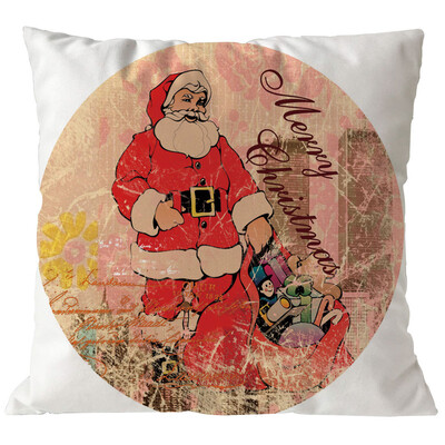 

Tailored Merry Christmas Pillow Cases Linen Sofa Cushion Cover Home Decor Pillow Core