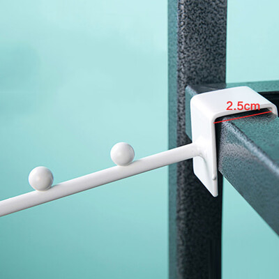 

Toponeto Bedside Coat Hook Bedroom Dormitory Rack Multi-Purpose Clothes Rack