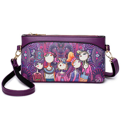 

Fashion Cartoon Print Women Clutch Bag Casual Coin Purse Shoulder Bags Small Crossbody Bag
