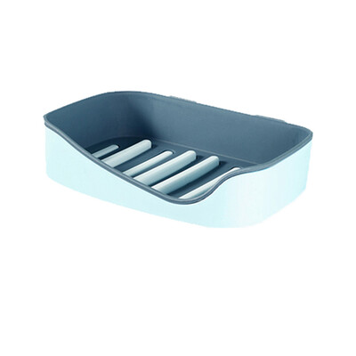 

Toponeto Wall-Mounted Soap Box Holder Bathroom Storage Box Drain Soap Dish Sucker