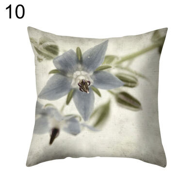 

Retro Flower Plant Throw Pillow Protector Case Cushion Cover Bedding Articles