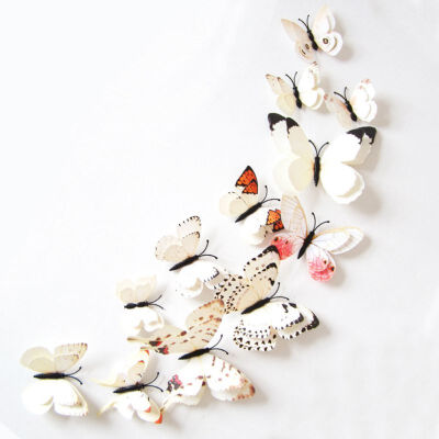 

12pcslot 3D PVC Wall Stickers Magnet Butterflies DIY Wall Sticker Decor Poster Kids Rooms Home Decoration