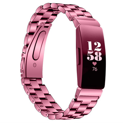 

〖Follure〗Replacement Solid Stainless Steel Watch Band Wrist Strap for Fitbit Inspire