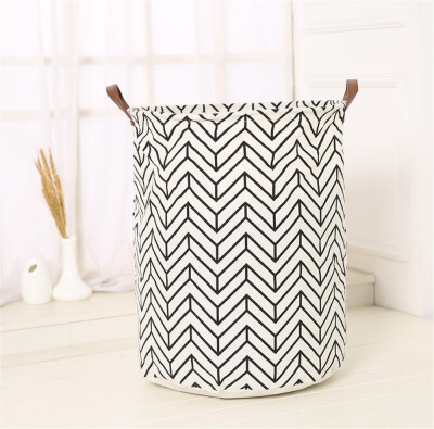 

〖Follure〗Waterproof Canvas Sheets Laundry Clothes Toy Basket Folding Storage Box