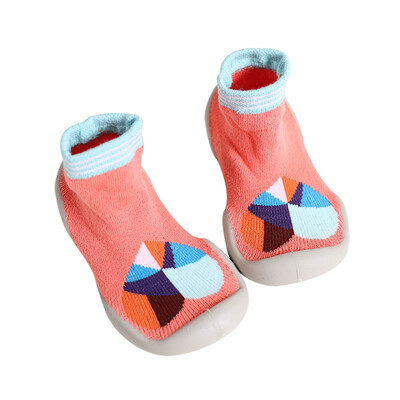 

Kids Shoes Girl Boys Indoor Shoes Baby Funny Cartoon Print Autumn Children Sock Shoe