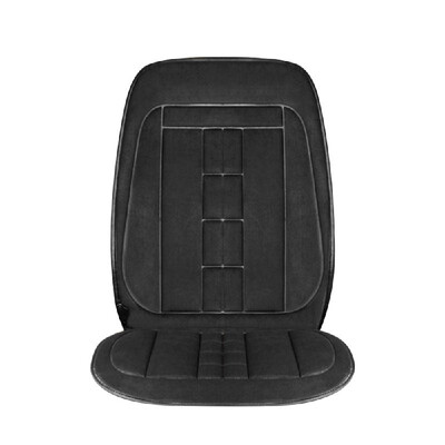 

Car Electric Heating Seat Pad Vehicle Universal 12V Cushion Office Winter Keeping Warm Rhombus Double Seat Brown