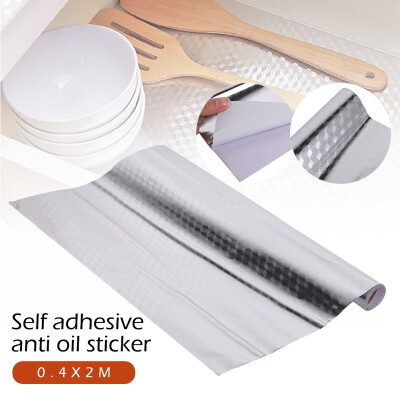 

DIY Kitchen Oil&Dust Proof Moisture Proof Waterproof High Temperature Aluminum Foil Sticker Kitchen Home Decor Sticker