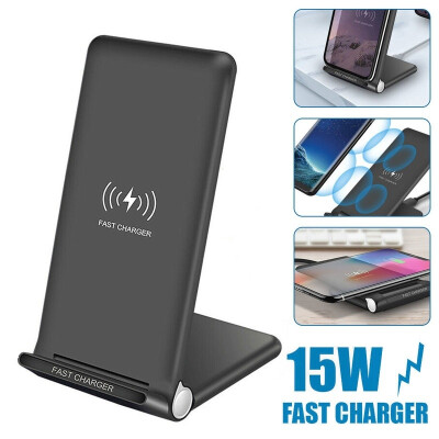 

15W Fast Mobile Phone Charger Qi Wireless Charger Pad Charging Station