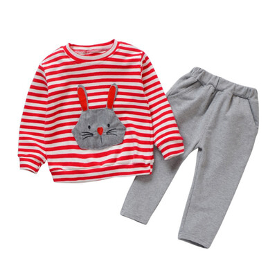 

Autumn Girls Clothes Cartoon Long Sleeve Printed Sweater Pants Kids Clothes Girls Sport Set For Girls Children Clothing 2018