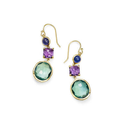 

Elegant Exquisite Woman Colorful Green Crystal Earrings