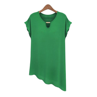 

Summer Ladies Women Loose t Shirt Casual Chiffon Short Sleeve Vest Shirt Tops 2037