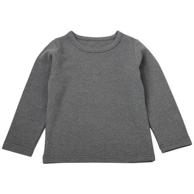 

Kids Baby Tops Autumn Winter Casual Boys Solid Cotton Thicken T-Shirt Baby Long Sleeve Tops for Girls Children Tops Tees Blouse