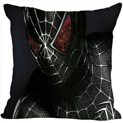 

Spiderman Pillow Cover Bedroom Home Office Decorative Pillowcase Square Zipper Pillow Cases Satin Fabric No Fade