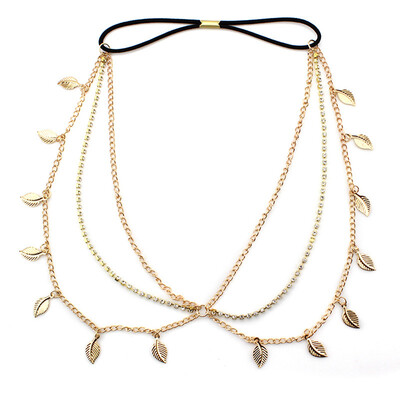 

WomenGirlsBohemianStyleMultiLayersCircularSequinsHeadwearHeadbandHairChainHairbands