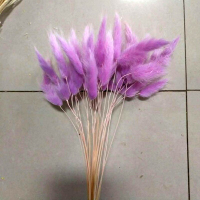 

30pcslot Real Touch Artificial Flowers Wedding Decorative Flowers Natural Rabbit Tail Fake Flowers Wedding Party Decoration