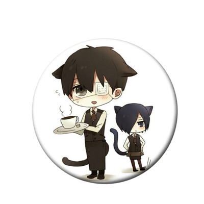 

Tokyo Ghoul Brooch Japanese Animation Tokyo Ghoul Creative Kawaii Brooches & Pins for Clothes Bags Caps&Pencil Cases