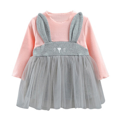 

Princess Dresses For Girls Long Sleeve Kids Dresses For Girls Lovely Lace Mesh Girl Dress Baby Clothes Autumn