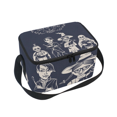 

ALAZA Lunch Box Insulated Lunch Bag Large Cooler Cartoon Kind Halloween Tote Bag